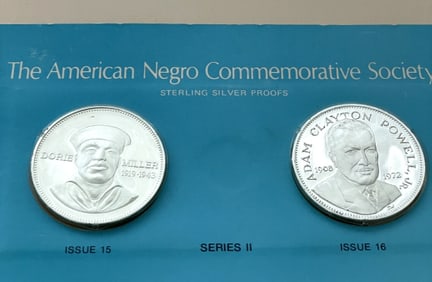2-STERLING SILVER PROOF ROUNDS THE AMERICAN NEGRO