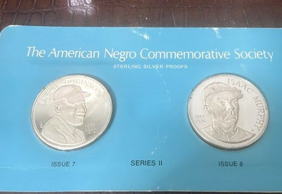 2-STERLING SILVER PROOF ROUNDS THE AMERICAN NEGRO