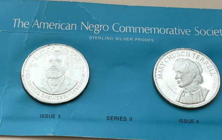 2-STERLING SILVER PROOF ROUNDS THE AMERICAN NEGRO
