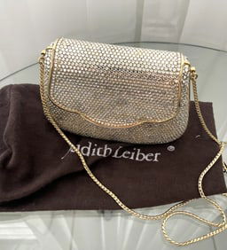 JUDITH LEIBER HARD SHELL SWAROVSKI CRYSTAL CLUTCH