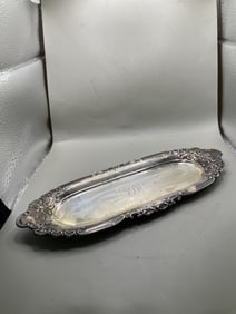 VTG ORNATE TIFFANY & CO STERLING SILVER TRAY