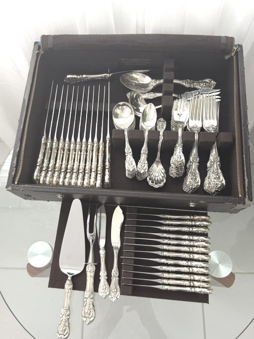 FRANCIS l REED & BARTON HUGE STERLING (81) PL  SET (1 of 4)