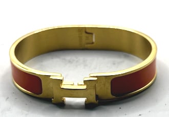 HERMES CLICK BRACELET IN ORANGE