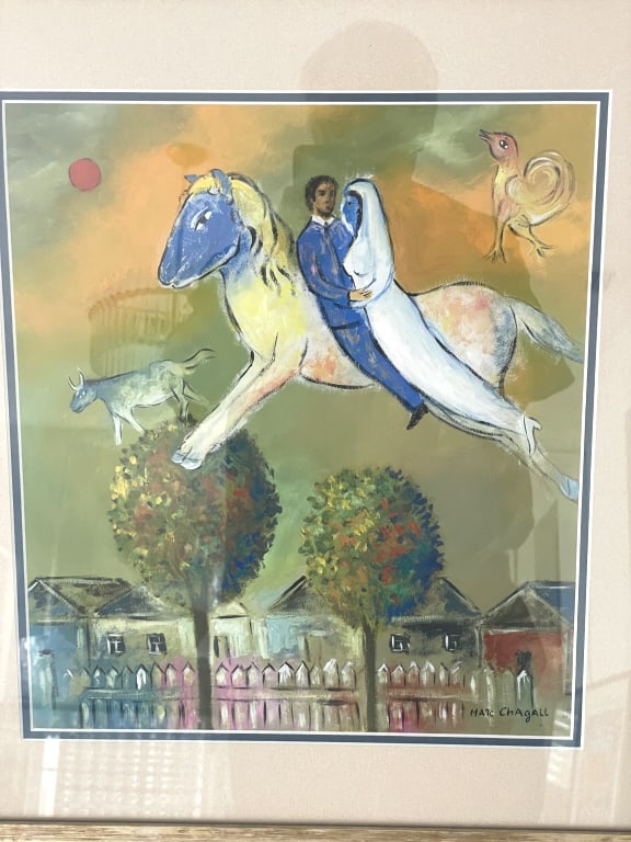 MARC CHAGALL ORIGINAL GUACHE ON PAPER COA (1 of 4)
