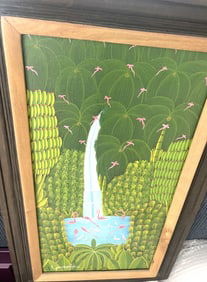 JEAN BAPTISTE HAITIAN BORN 1956 OIL ON CANVAS