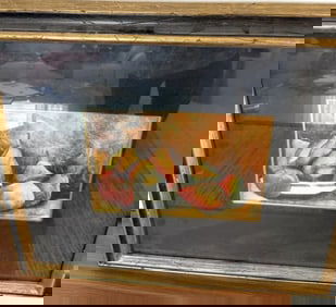 LAURA ARTUSIO (AMERICAN, B.1960) PEARS MIXED MEDIA