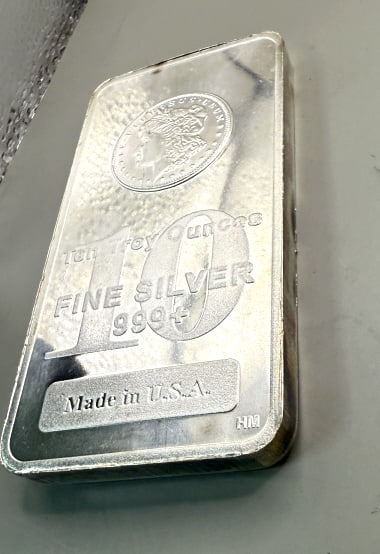 U.S. 10 OZ .999 SILVER BAR (1 of 2)