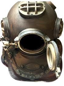MID CENTURY U.S. NAVY MORSE DIVING HELMET
