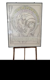 ALPHOSE MUCHA "AU QUARTIER LATIN" LITHOGRAPH POSTER