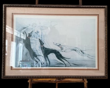 AFTER LOUIS ICART " COURSING ll  NICELY FRAMED