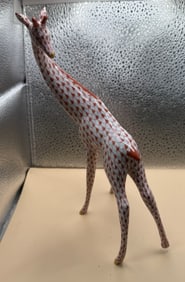 RARE HEREND "FISHNET" PORCELAIN GIRAFFE