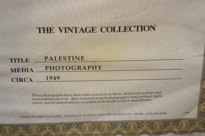 HISTORICAL PHOTO OF THE WESTERN WALL CIRCA 1949