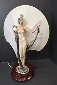 ARMANI PORCELAIN POWDER PUFF LADY LAMP