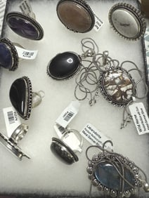 LOT 0F (10) PIECES OF GERMAN SILVER COSTUME NEW