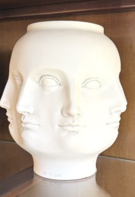 PIETRO FORNASETTI STYLE MULTI FACE SCULPURAL VASE (1 of 3)