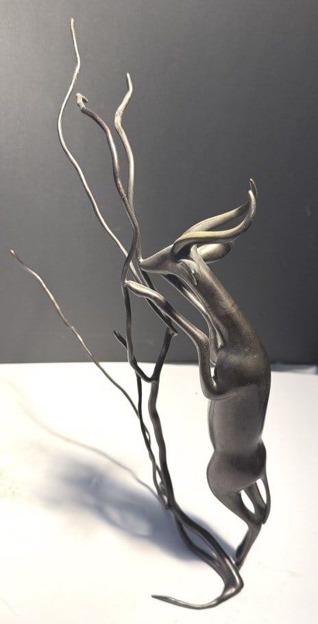 LOET VANDERVEEN BRONZE ANTELOPE SIGNED (1 of 5)