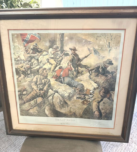 DON TROIANI CIVIL WAR PRINT SIGNED " LAST ROUNDS" (1 of 4)