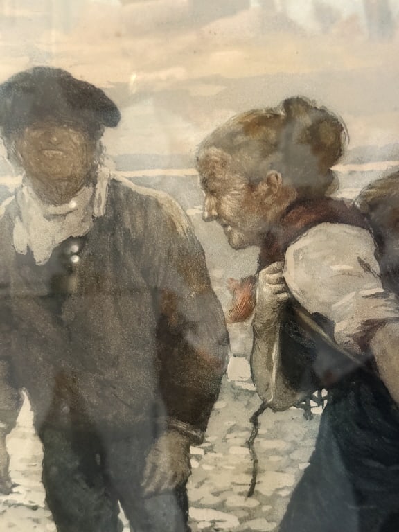 MANUEL ROBBE LARGE AQUATINT PRINT ARTIST SIGNED - 3