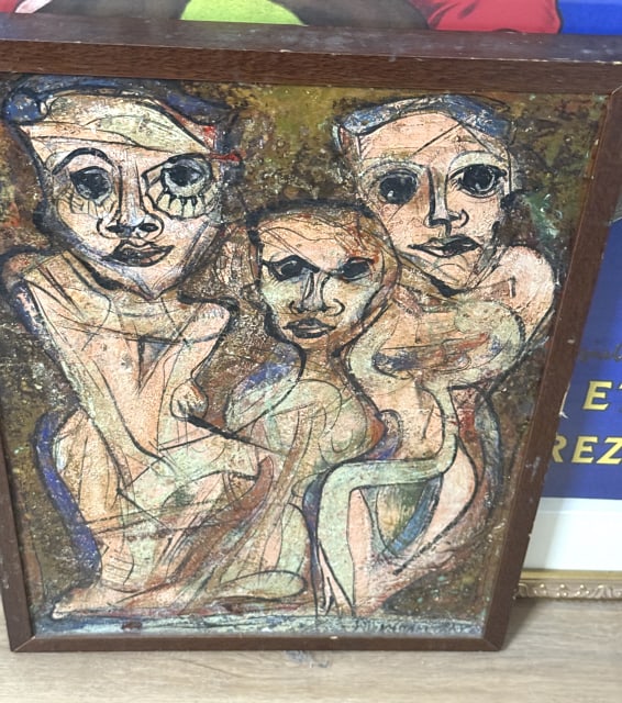 ALEXANDER GORE " 3 FACES" PAINTING (1 of 3)