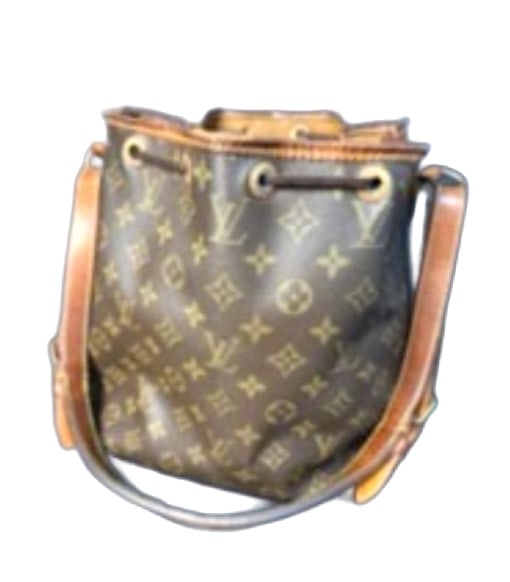 LOUIS VUITTON NOE SHOULDER BAG: In the classic monogram canvas, used condition
