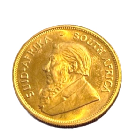 1978 SOUTH AFRICAN GOLD KRUGERRAND COIN: In excellent au condition