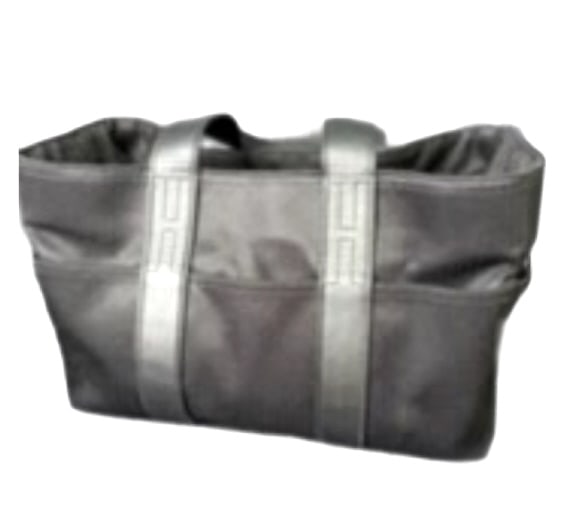 HERMES ACAPULCO TOTE GREAT CONDITION: Medium size, nylon and canvas from the French Barons estate