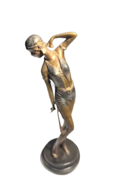 ART DECO STYLE BRONZE DANCER AFTER CHIPARUS (1 of 1)