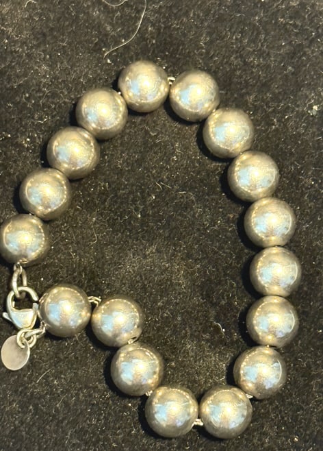 TIFFANY STERLING SILVER HARDWEAR BALL BRACELET (1 of 3)