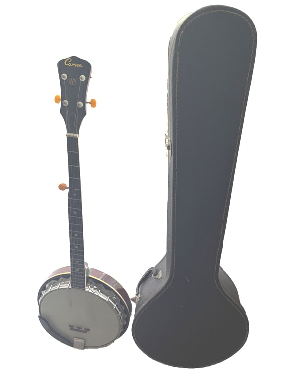 VINTAGE CAMEO 5 STRING BANJO WITH HARD CASE (1 of 4)