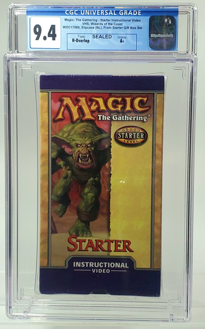 CGC 9.4 A+ - MAGIC:THE GATHERING STARTER INSTRUCTIONAL VIDEO  - Sealed Graded VHS (1 of 2)
