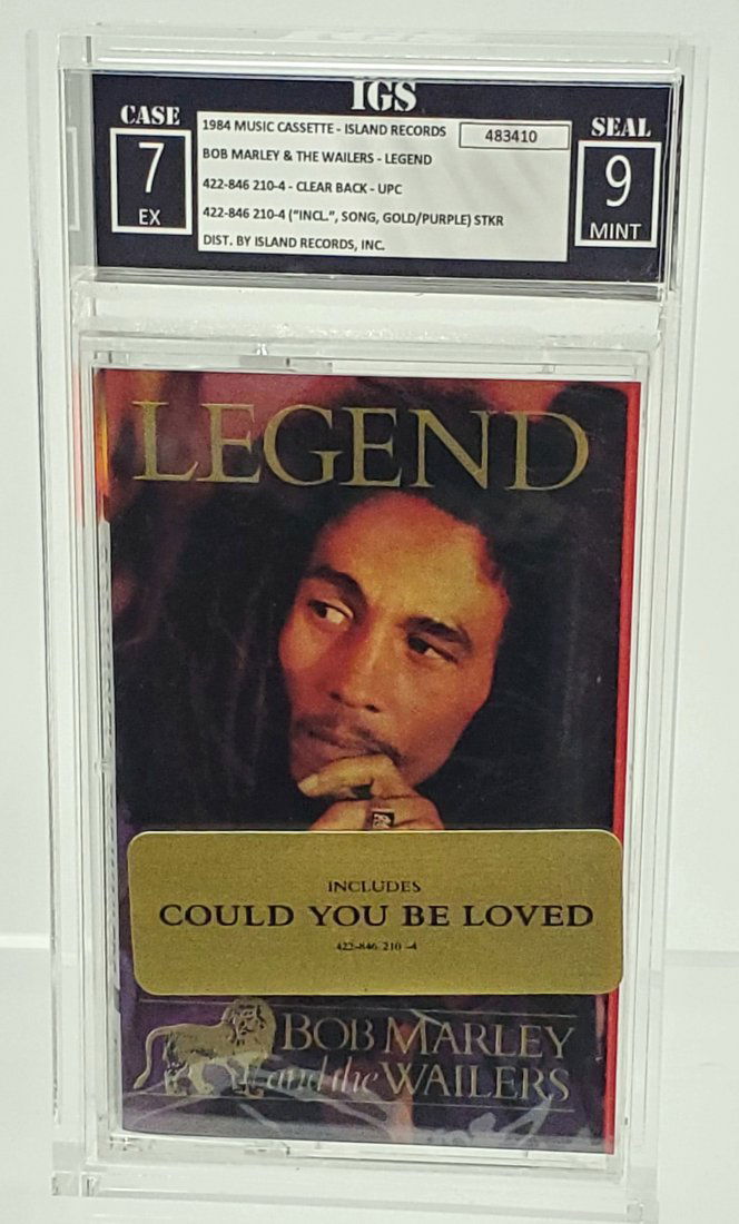 IGS 1984 7-9 BOB MARLEY & THE WAILERS - LEGEND - Sealed Graded Cassette Tape  - Music (1 of 2)
