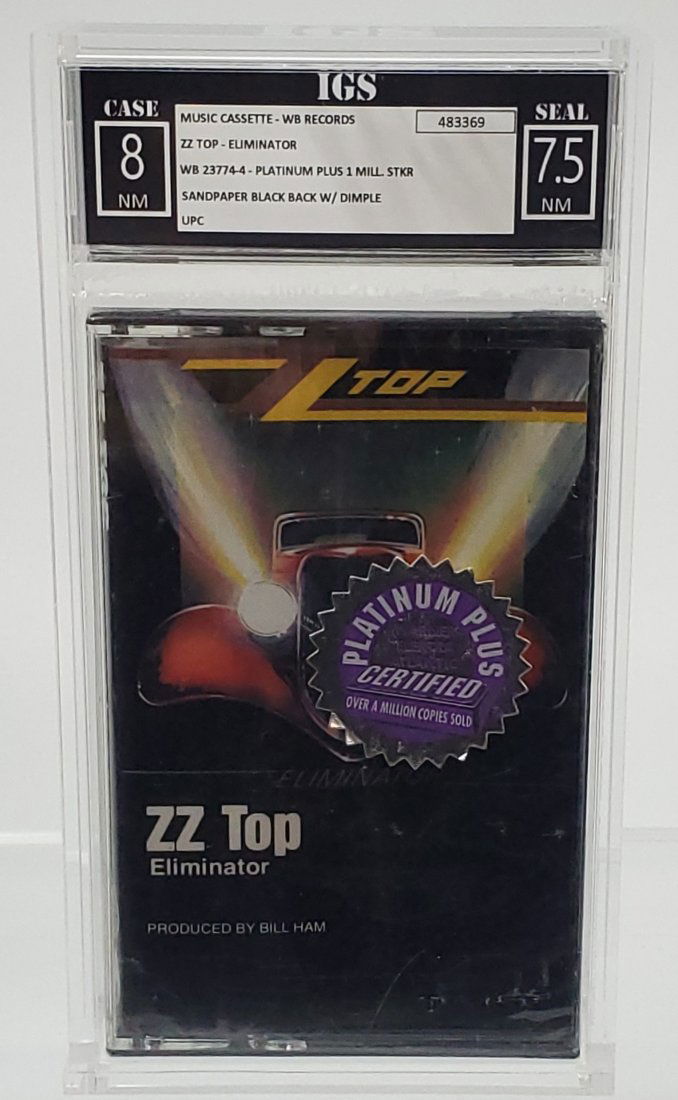 IGS 8-7.5 ZZ TOP-ELIMINATOR cassette graded music (1 of 2)