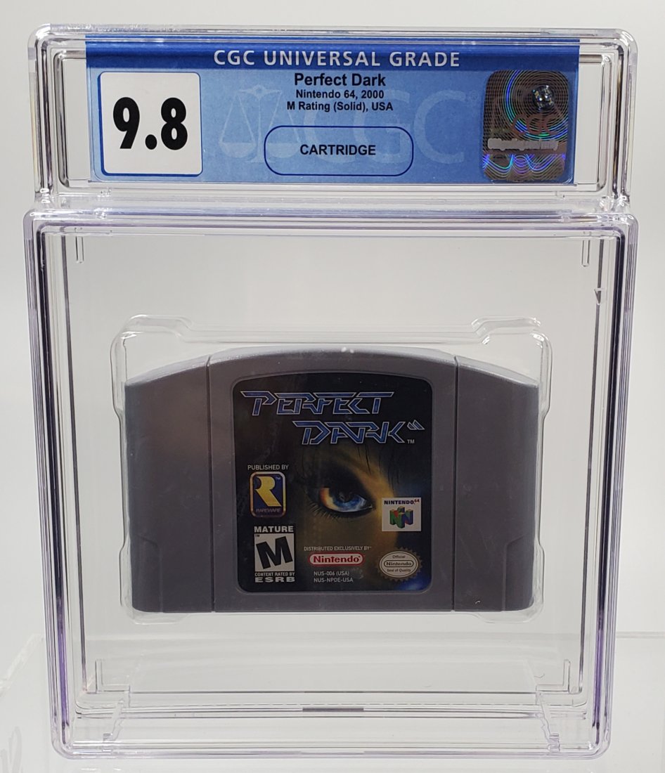 CGC 9.8 Perfect Dark - Cart N64 graded video game (1 of 2)
