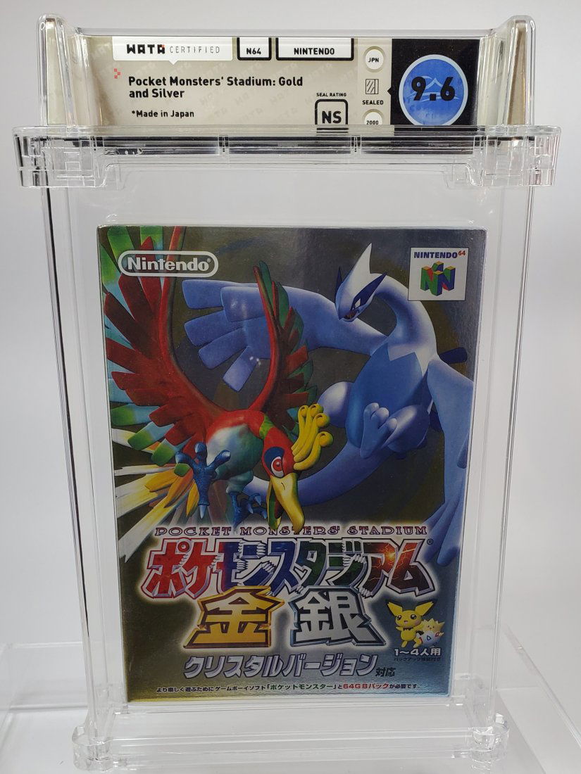 (JAPANESE) WATA 2000 9.6 NS POCKET MONSTERS' STADIUM: GOLD n64 graded video game (1 of 2)