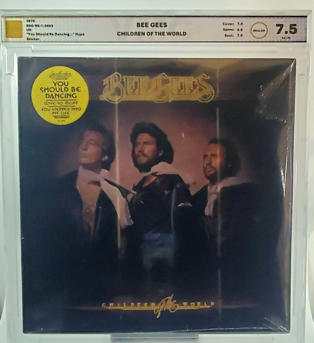 VMG 1976 - 7.5 BEE GEES CHILDREN OF THE WORLD - - record vinyl Sealed graded music (1 of 2)