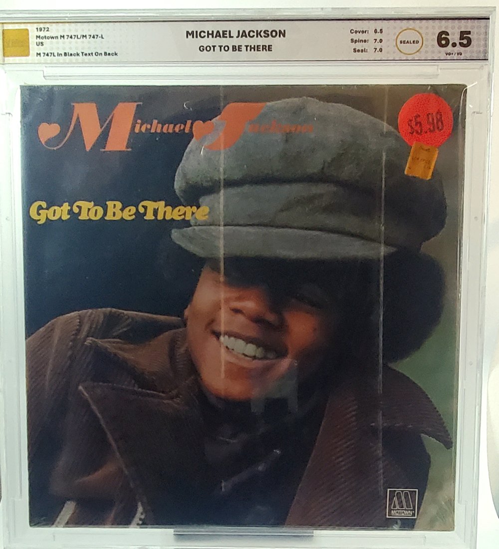 VMG 1972 6.5  MICHAEL JACKSON GOT TO BE THERE - record vinyl Sealed graded music (1 of 2)