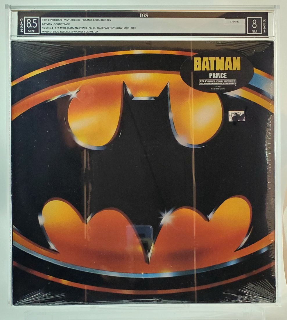 IGS 1989 8.5-8 BATMAN SOUNDTRACK - - record vinyl Sealed graded music (1 of 2)