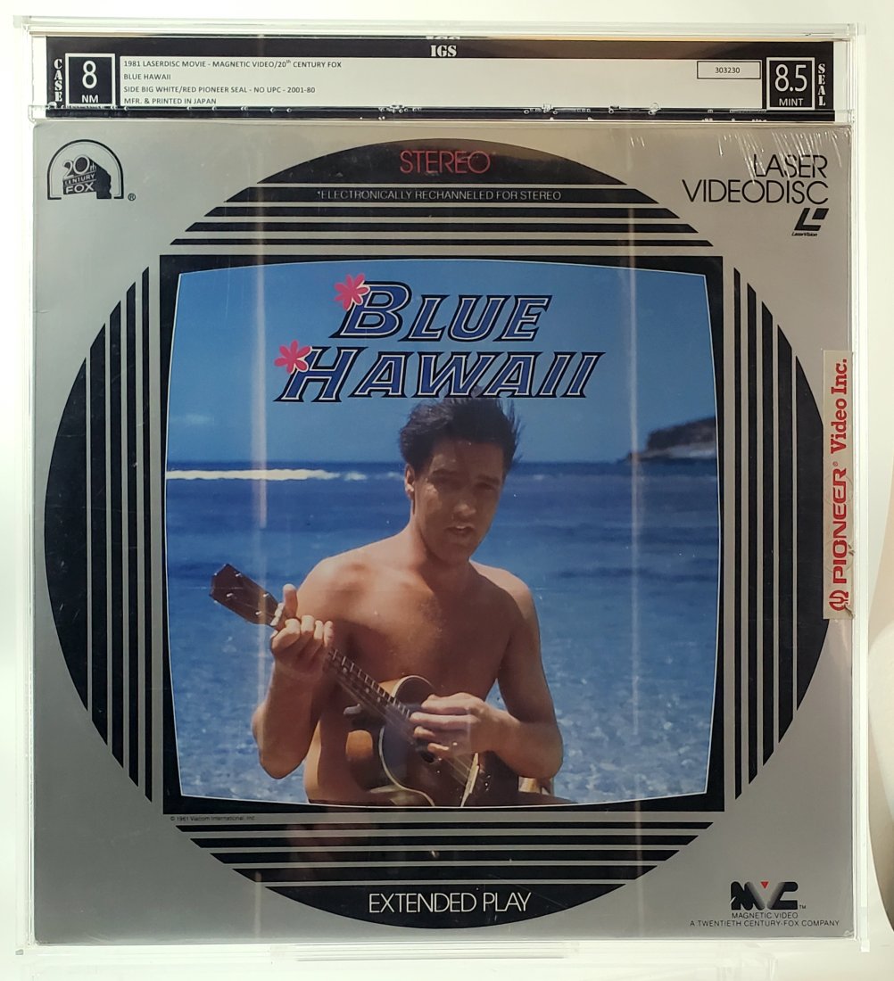 (LASERDISC MOVIE) IGS 1981 8-8.5 BLUE HAWAII - graded laserdisc Sealed movie (1 of 2)