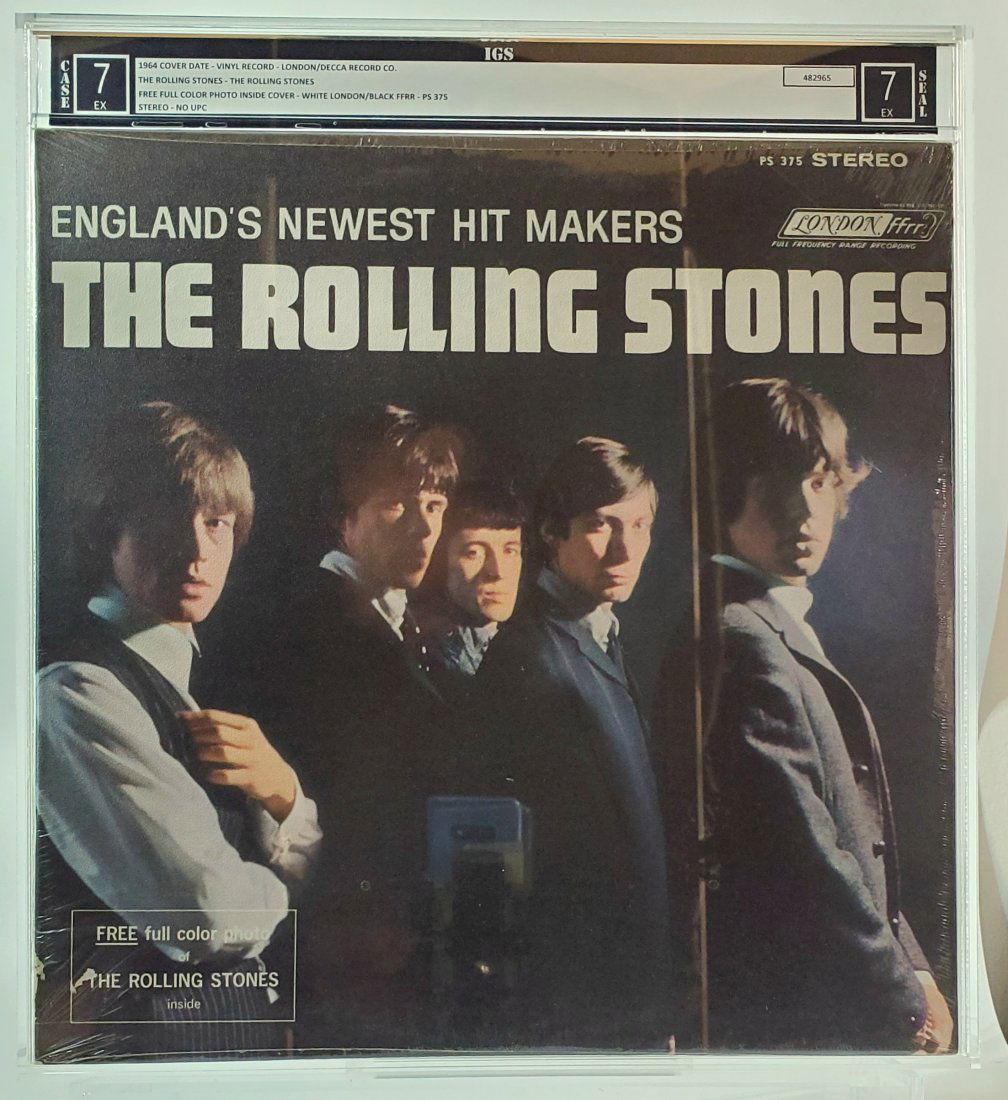 (Early Print) IGS 1964 7-7 THE ROLLING STONES - THE ROLLING STONES - - record vinyl Sealed graded (1 of 2)