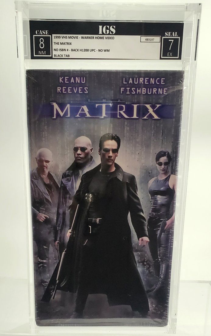 IGS 1999 8-7 THE MATRIX  - Sealed Graded VHS Movie (1 of 2)