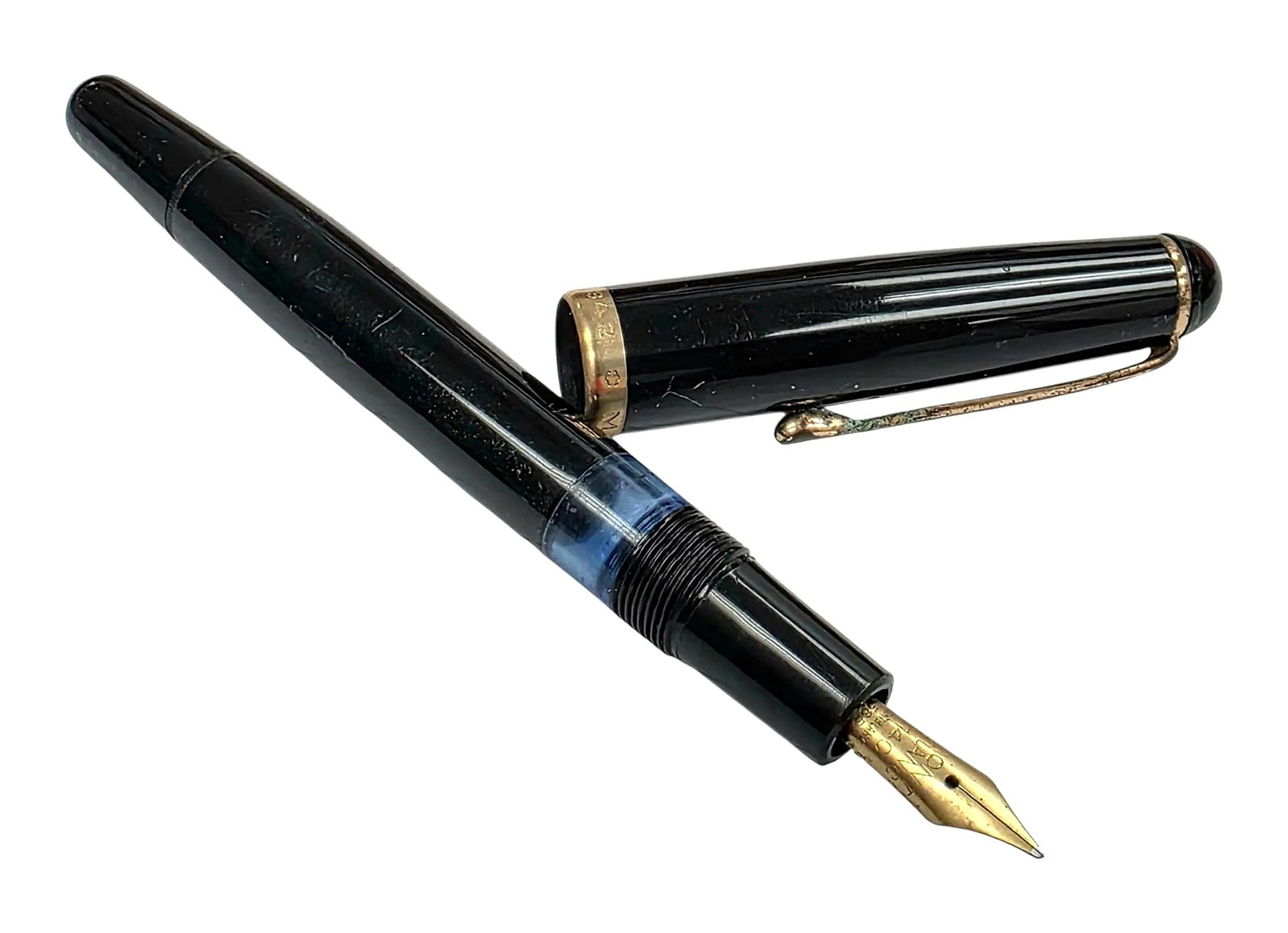 Montblanc 342 G Vintage Fountain Pen with 14K Gold Nib (1 of 2)