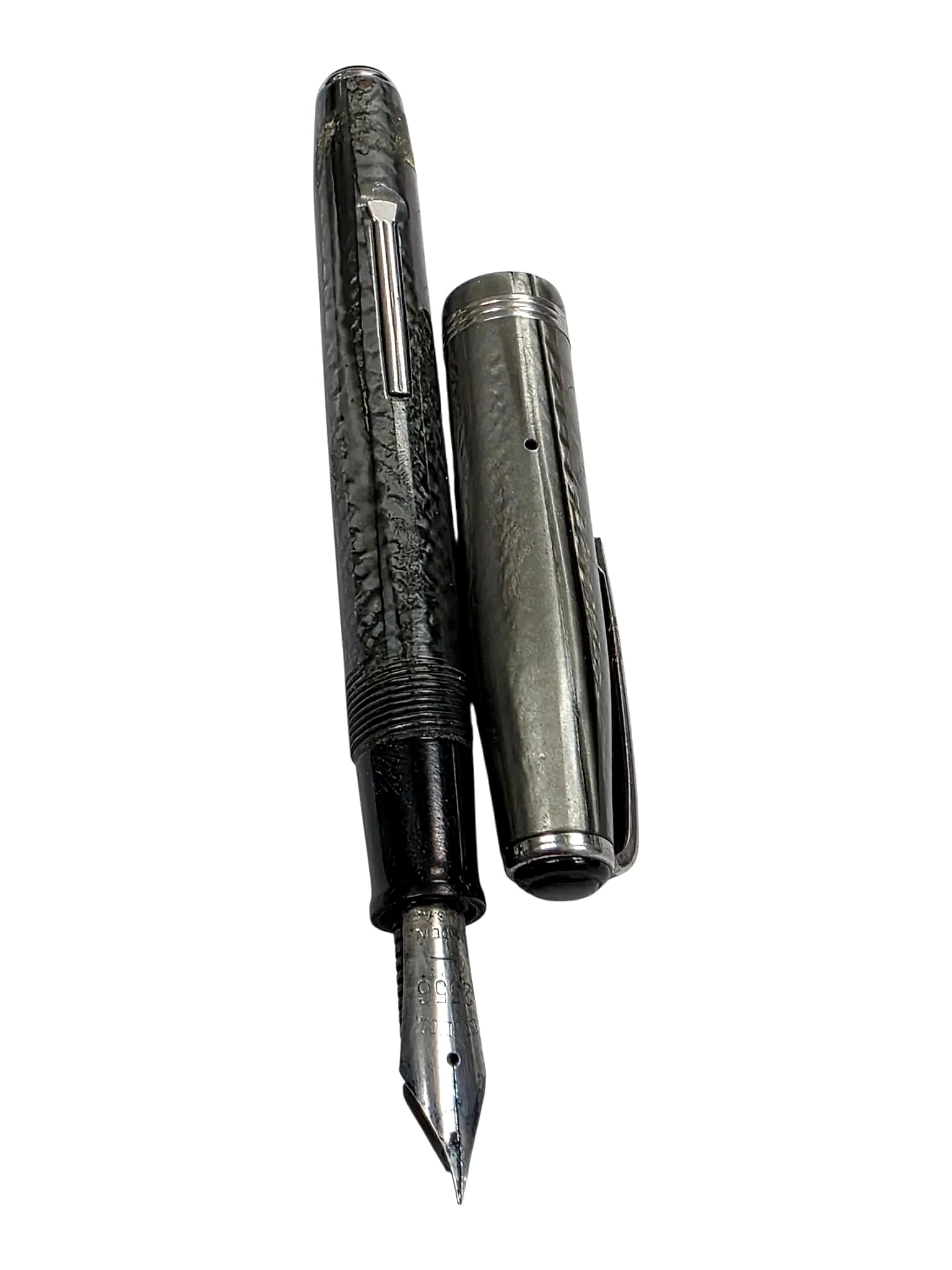 Esterbrook J Series Grey Pearl Double Jewel Fountain Pen with 2556 Nib (1 of 2)