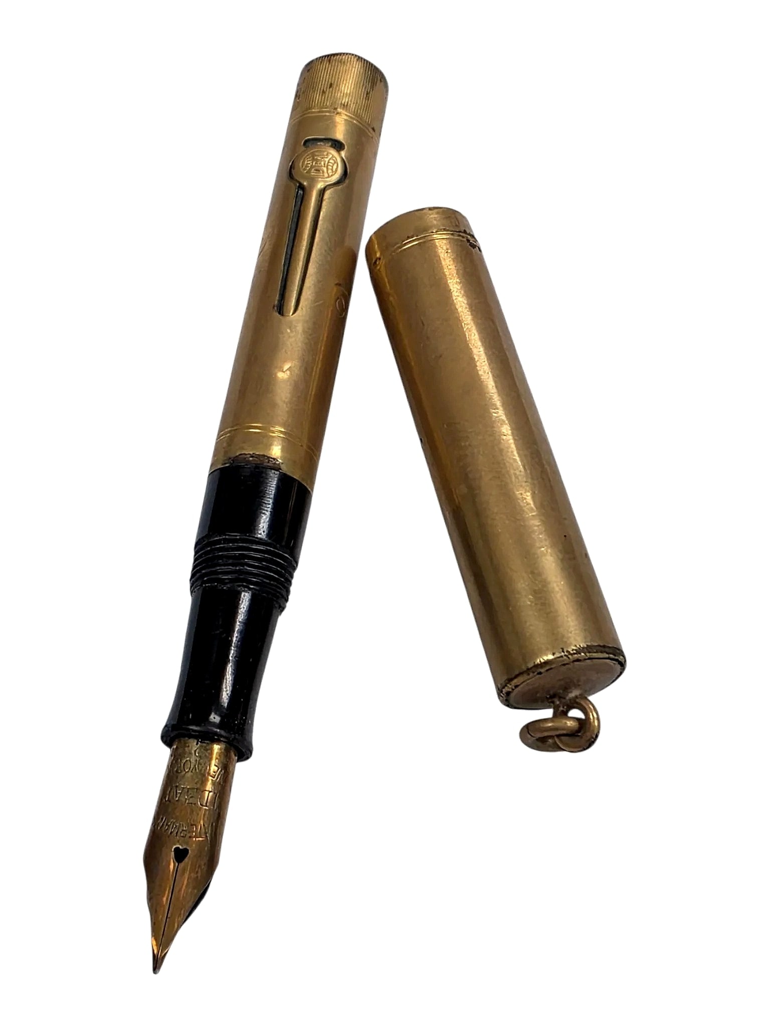 Waterman's Ideal 0552 1/2 V Engraved Ring Top Fountain Pen (1 of 2)