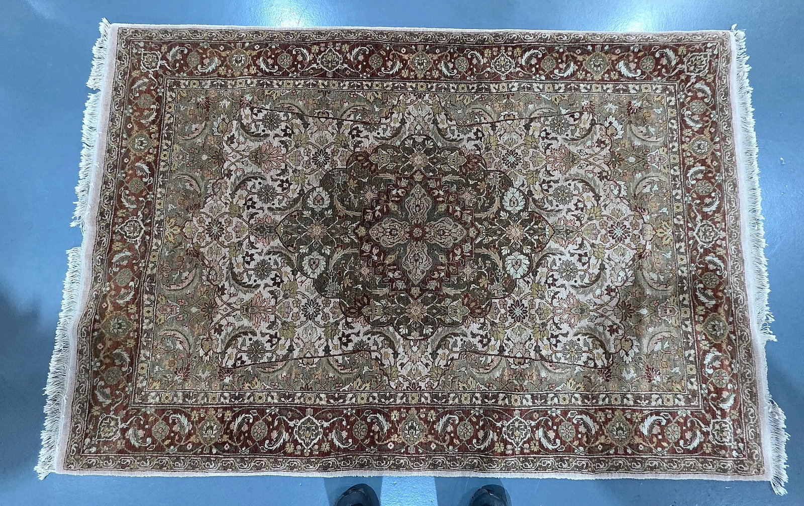 Pande Cameron Classics Royal Taj Tabriz Herati Wool Rug, 4' x 6' (1 of 2)