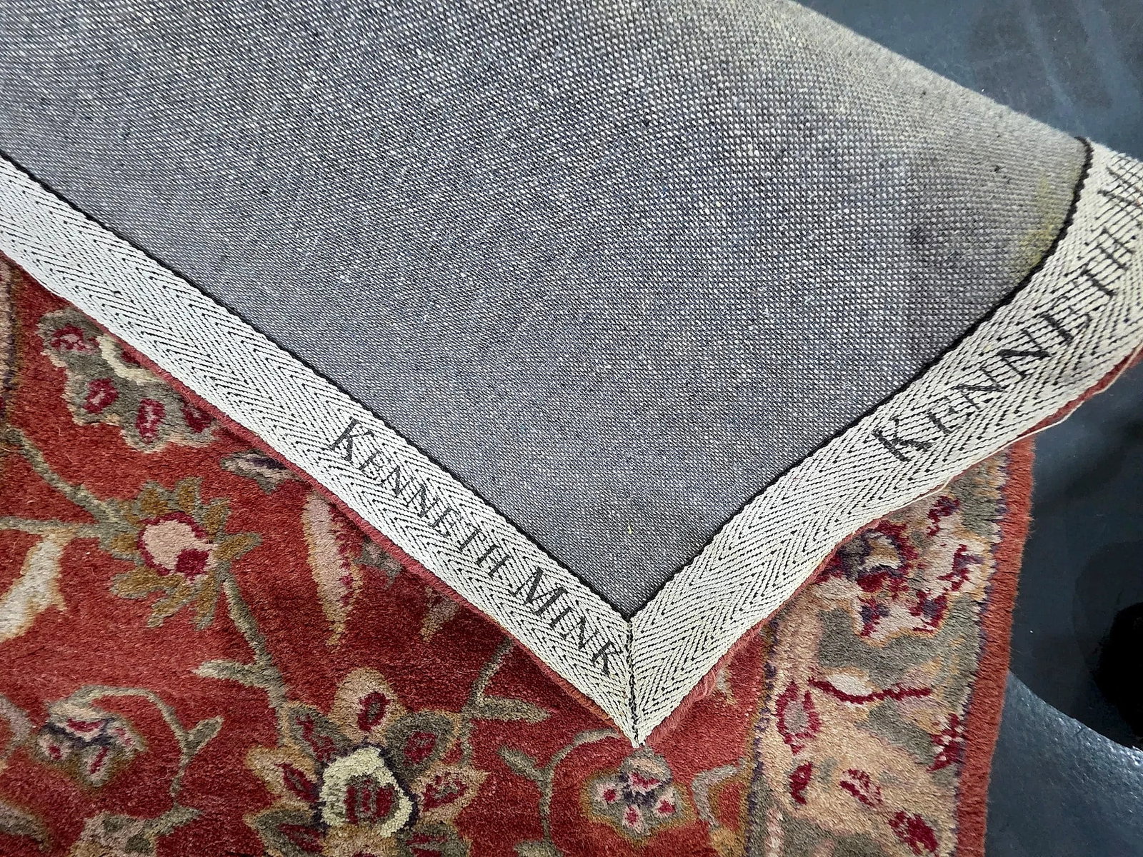 Kenneth Mink Floral Pattern Runner Rug - 2