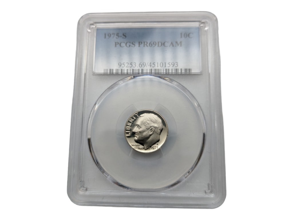 1975-S Roosevelt Dime PCGS PR69 DCAM (1 of 2)