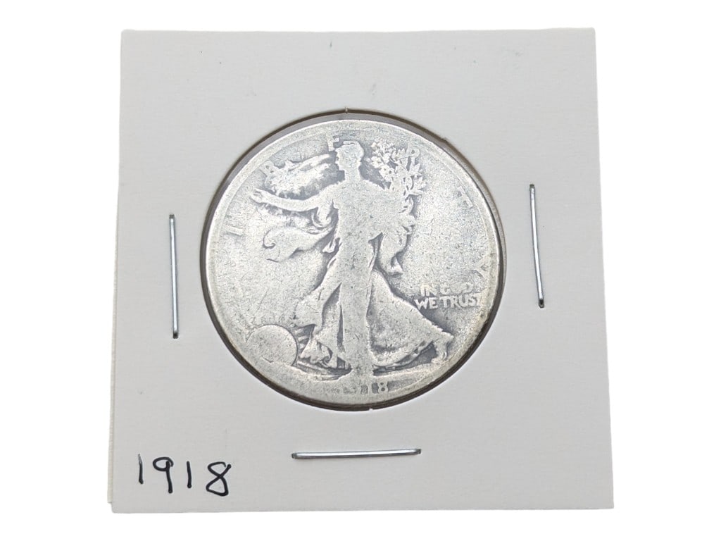 1918 Walking Liberty Half Dollar: Coin