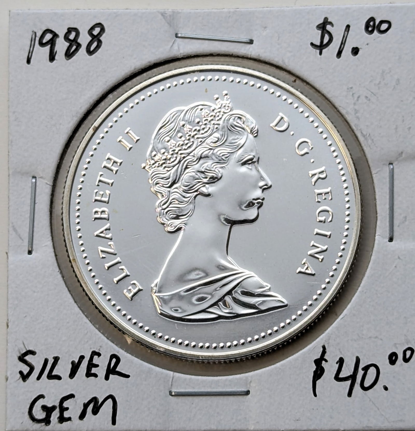 1988 Canada Dollar - 50% Silver - GEM (1 of 2)