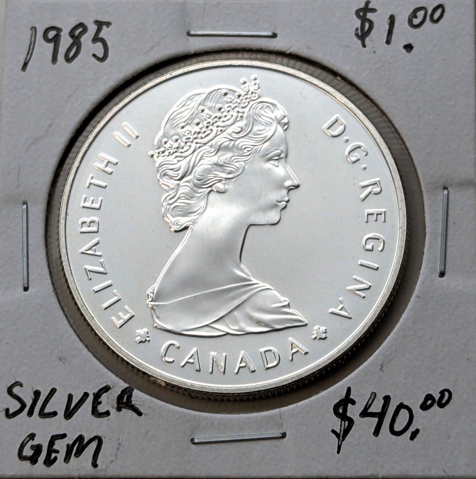 1985 Canada Dollar - 50% Silver - GEM (1 of 2)