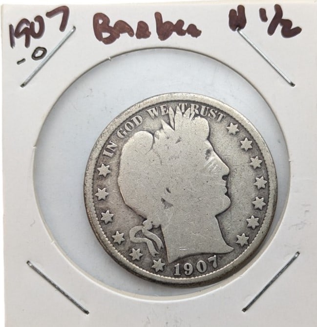 1907-O Barber Half Dollar (1 of 2)